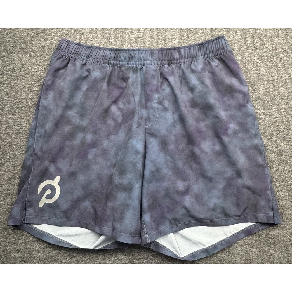 Peloton Shorts‎ Men's Size XL 7" Lined Training Drawstring Purple Blue Running